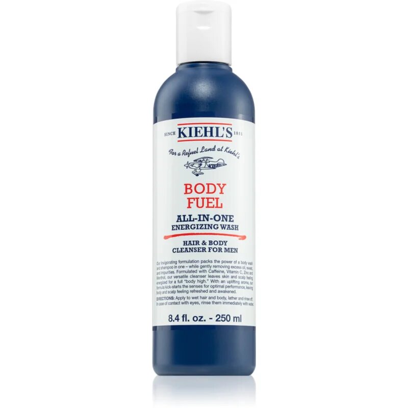 Body Fuel All-in One Energizing Wash gel de duș și șampon pentru toate tipurile de ten inclusiv piele sensibila pentru bărbați 250 ml