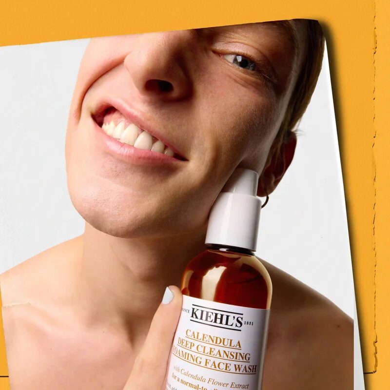 Kiehl's Calendula Deep Cleansing Foaming Face Wash gel pentru fata pentru curatare profunda 75 ml