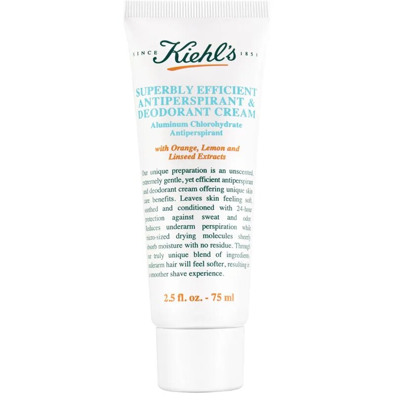 Kiehl's Superbly Efficient Antiperspirant & Deodorant Cream anti-perspirant crema pentru toate tipurile de piele 75 ml