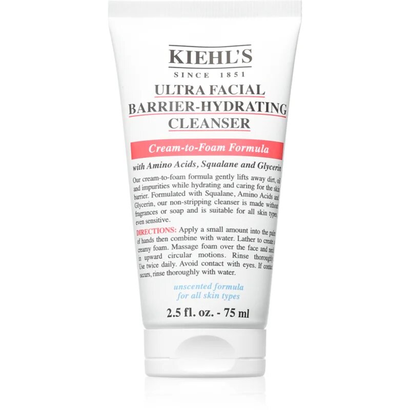 Kiehl's Ultra Facial Barrier-Hydrating Cleanser gel de curățare 75 ml