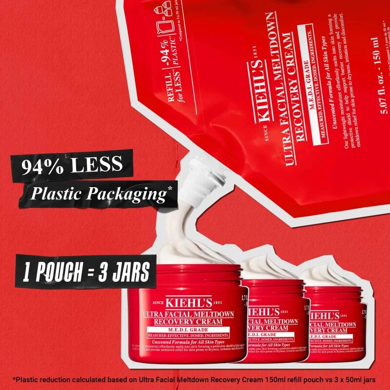 Kiehl's Ultra Facial Meltdown Recovery Cream cremă regeneratoare ușoară 150 ml