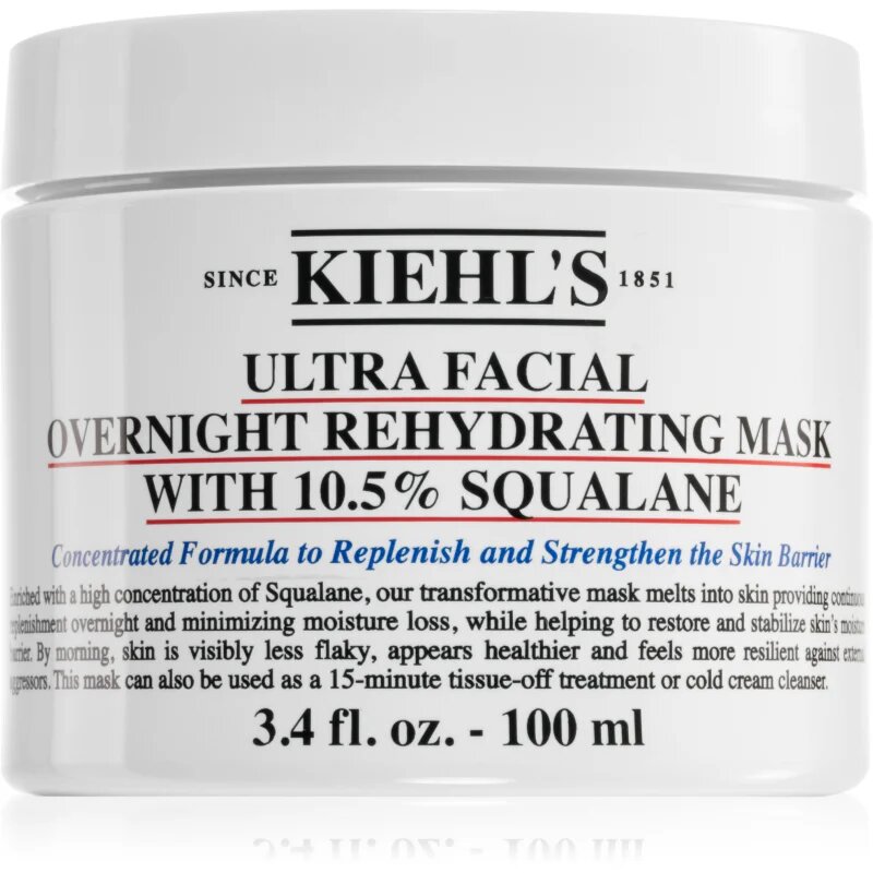 Kiehl's Ultra Facial Overnight Rehydrating Mask mască de noapte pentru reînnoirea pielii 100 ml