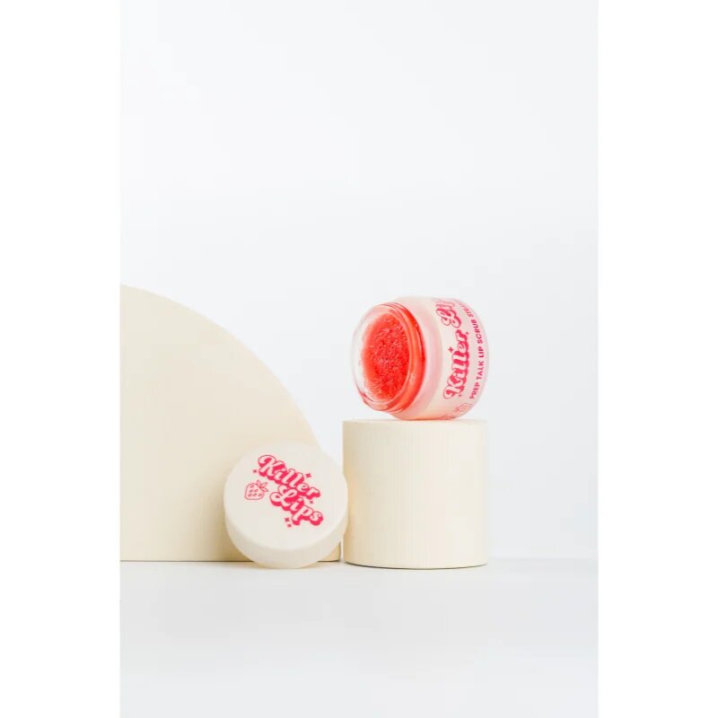 Killer Lips Prep Talk Lip Scrub Strawberry Exfoliant pentru buze 16 g