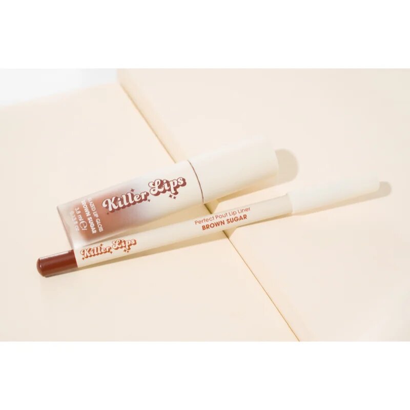 Killer Lips Pucker Up Lip Kit set de buze pentru femei Brown Sugar