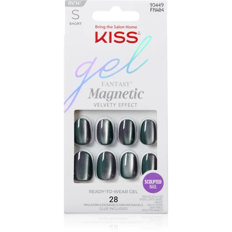KISS Gel Fantasy Magnetic unghii artificiale 28 buc