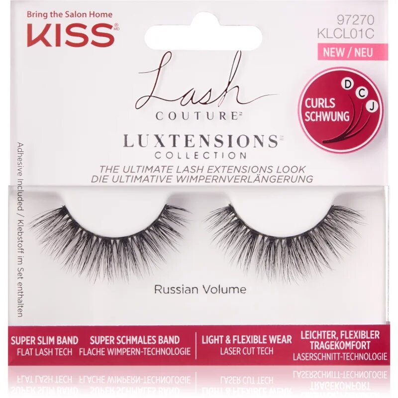 KISS Lash Couture LuXtensions gene false Russian Volume 1 pereche
