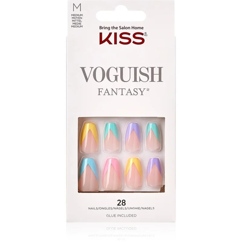 KISS Voguish Fantasy Candies unghii artificiale mediu 28 buc