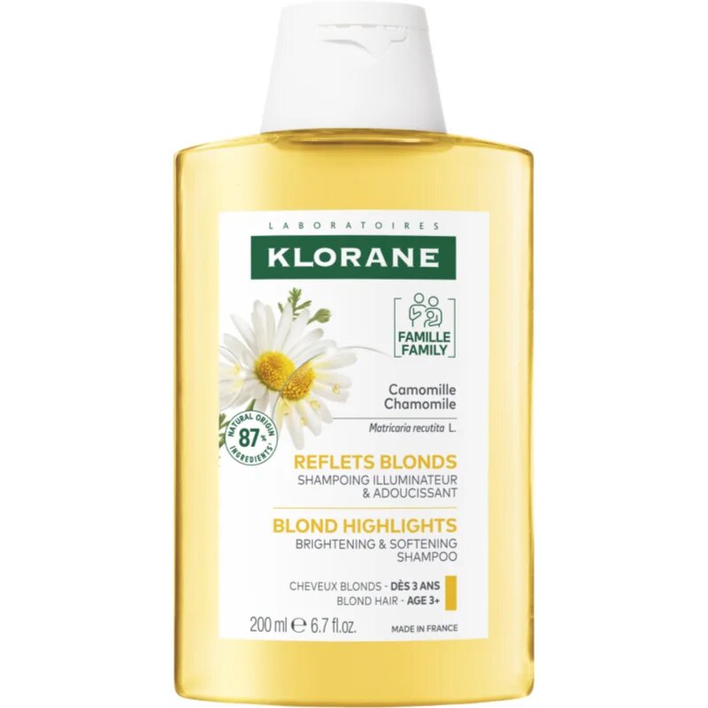 Klorane Chamomile șampon pentru par blond 200 ml