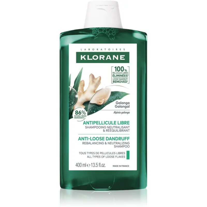 Klorane Galanga șampon hidratant anti-mătreață 400 ml