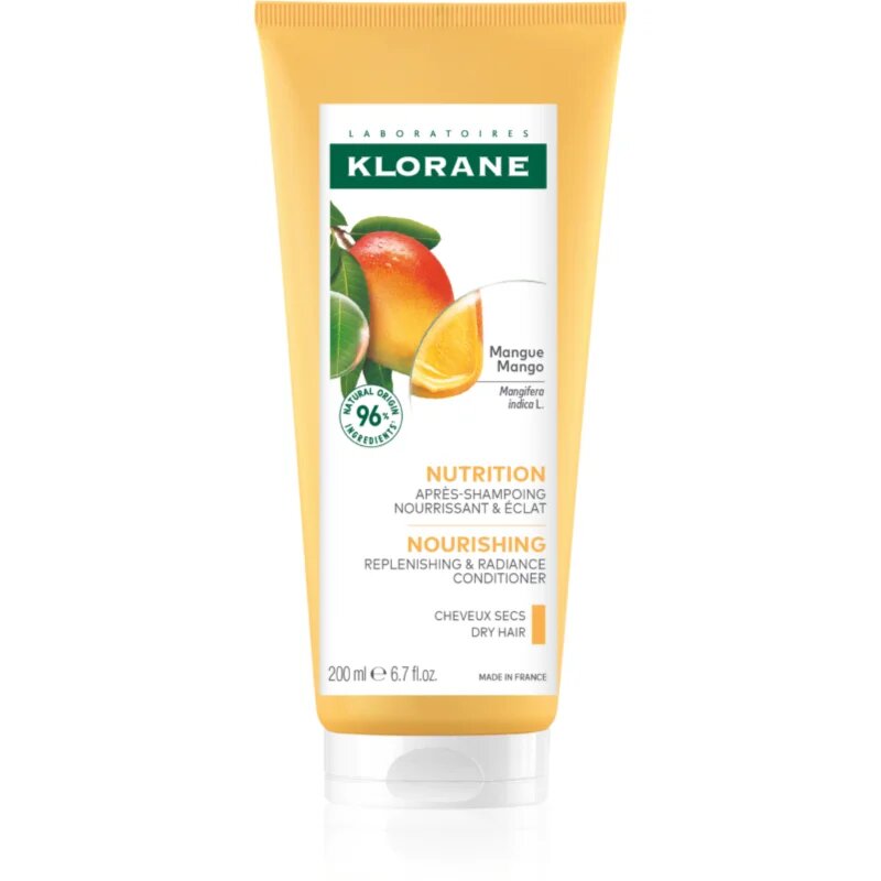 Klorane Mango Nourishing Conditioner Dry Hair balsam hranitor pentru par uscat 200 ml