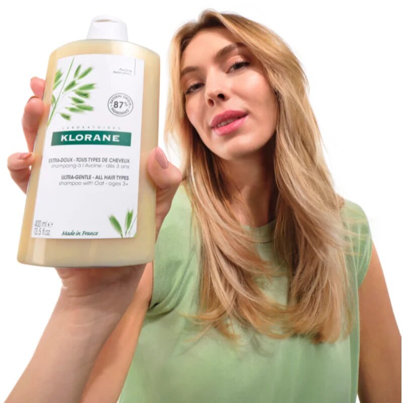 Klorane Oat sampon delicat pentru toate tipurile de păr 200 ml