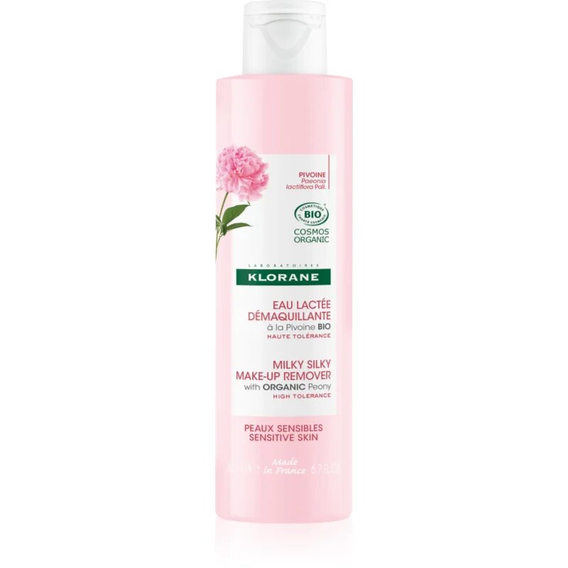 Klorane Peony Milky Silky Make-up Remover lapte demachiant pentru calmarea pielii 200 ml