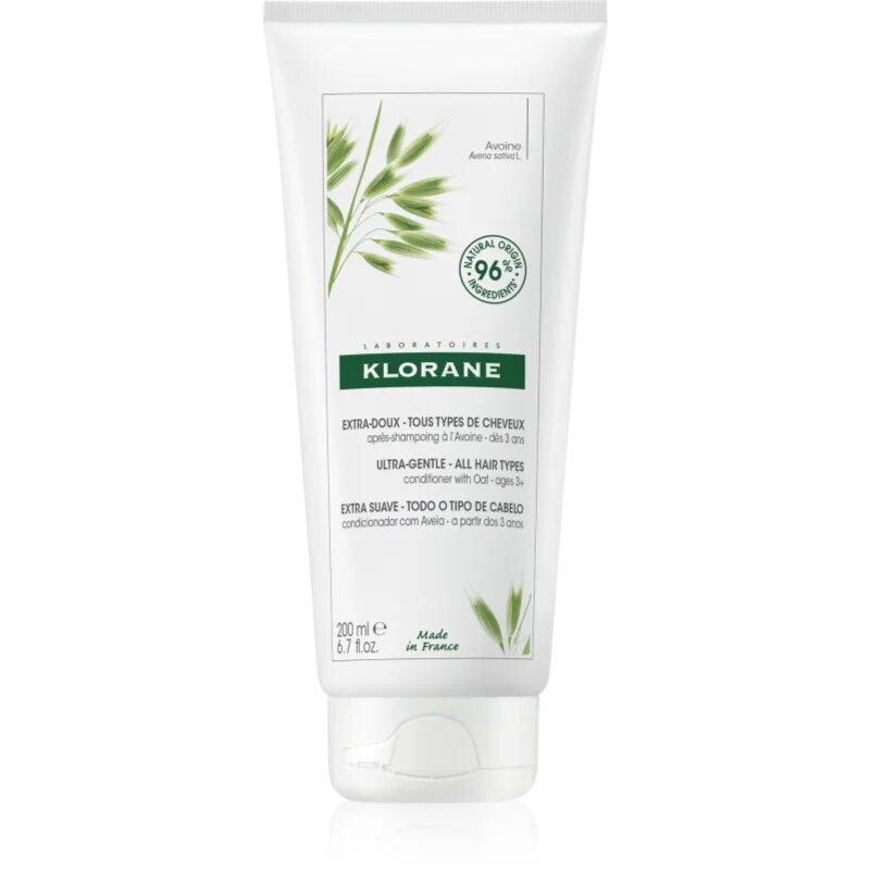 Klorane ULTRA-GENTLE Conditioner with Oat balsam pentru par usor de pieptanat 200 ml