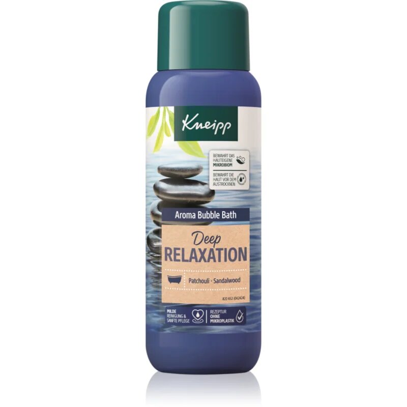 Kneipp Deep Relaxation spuma de baie Patchouli & Sandalwood 400 ml