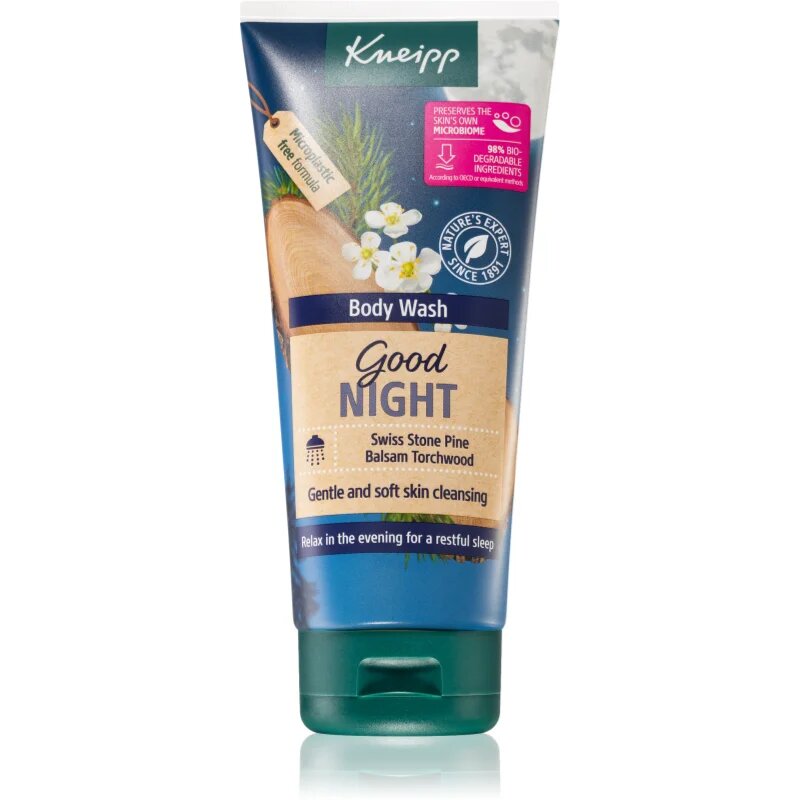 Kneipp Good Night gel de duș Swiss Stone Pine & Balsam Torchwood 200 ml