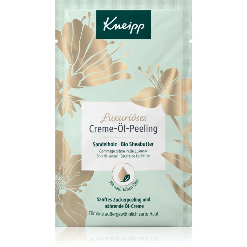 Kneipp Luxurious Sheabutter exfoliant pentru corp unt de shea Sandalwood & Bio Sheabutter 40 ml