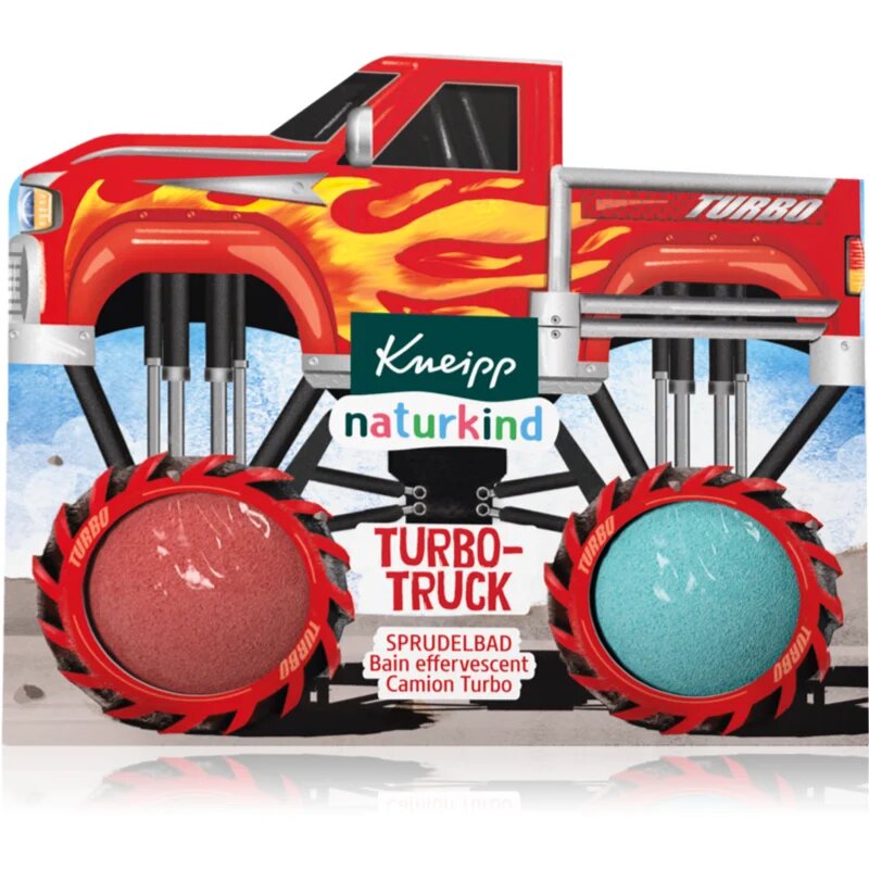 Kneipp Naturkind Turbo Truck bombă de baie pentru copii 2x50 g