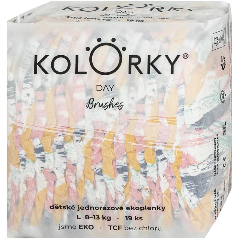 Kolorky Day Brushes scutece de unică folosință marimea S 8-13 Kg 19 buc