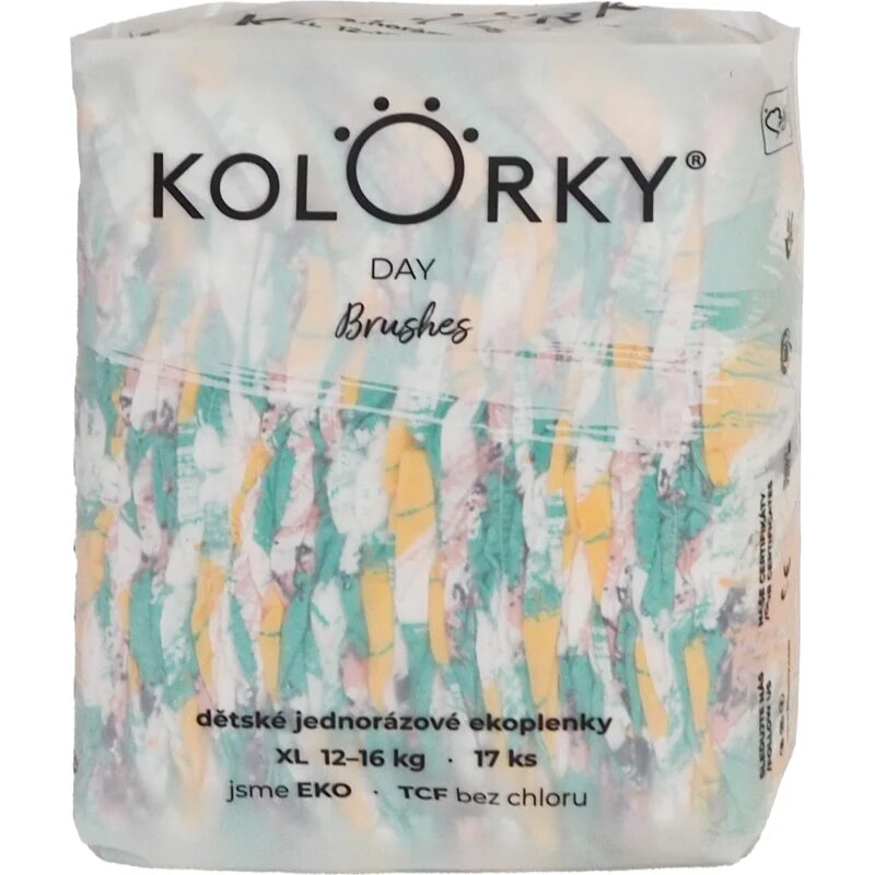 Kolorky Day Brushes scutece de unică folosință marimea XL 12-16 Kg 17 buc