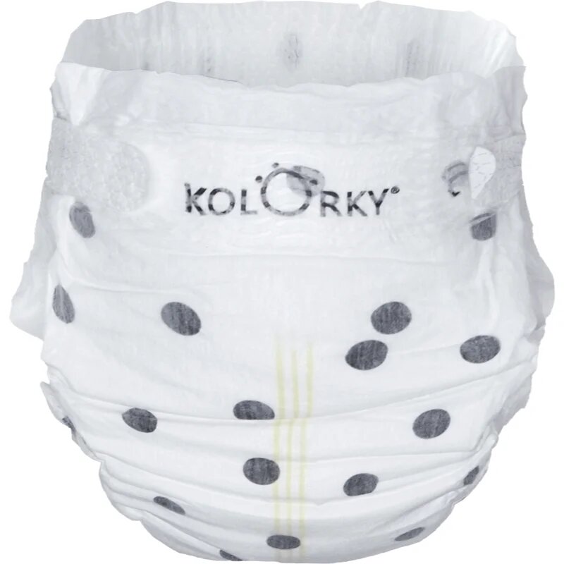 Kolorky Deluxe Velvet Dots scutece ECO de unică folosință marimea L 8-13 kg 19 buc