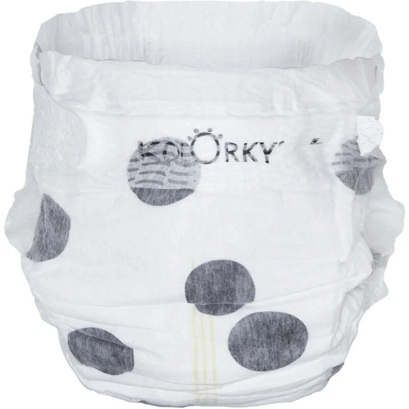 Kolorky Deluxe Velvet Dots scutece ECO de unică folosință marimea L 8-13 kg 19 buc