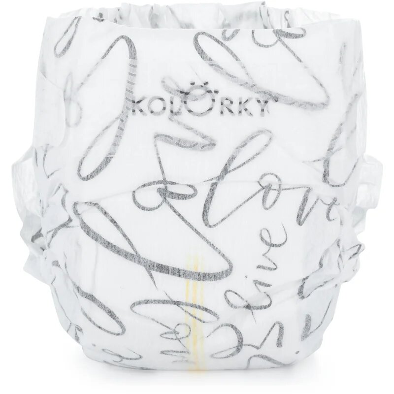 Kolorky Deluxe Velvet Love Live Laugh scutece ECO de unică folosință marimea S 3-6 Kg 25 buc