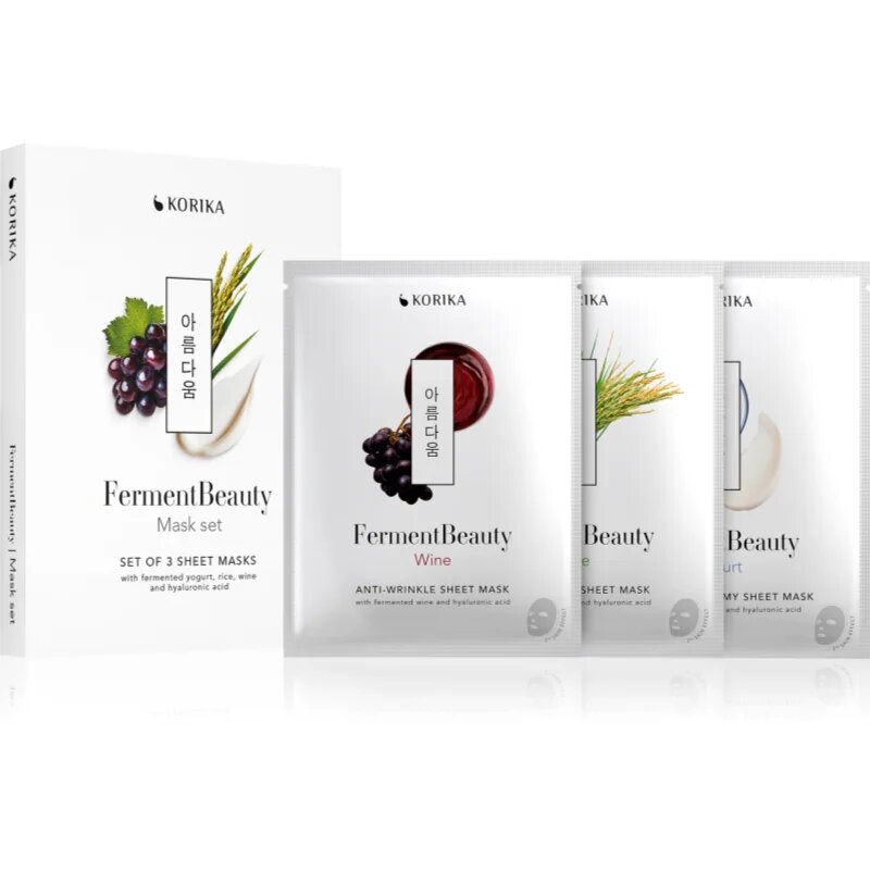 KORIKA FermentBeauty Mask Set set de măști faciale