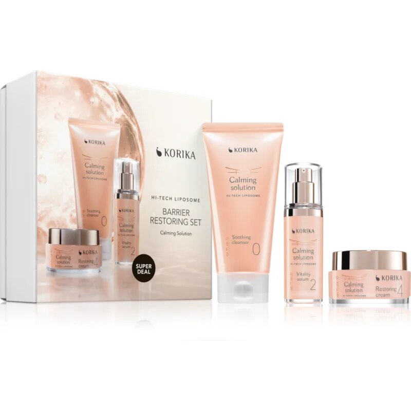 KORIKA HI-TECH LIPOSOME Barrier Restoring Set 3 pcs set calmant pentru întărirea barierei cutanate
