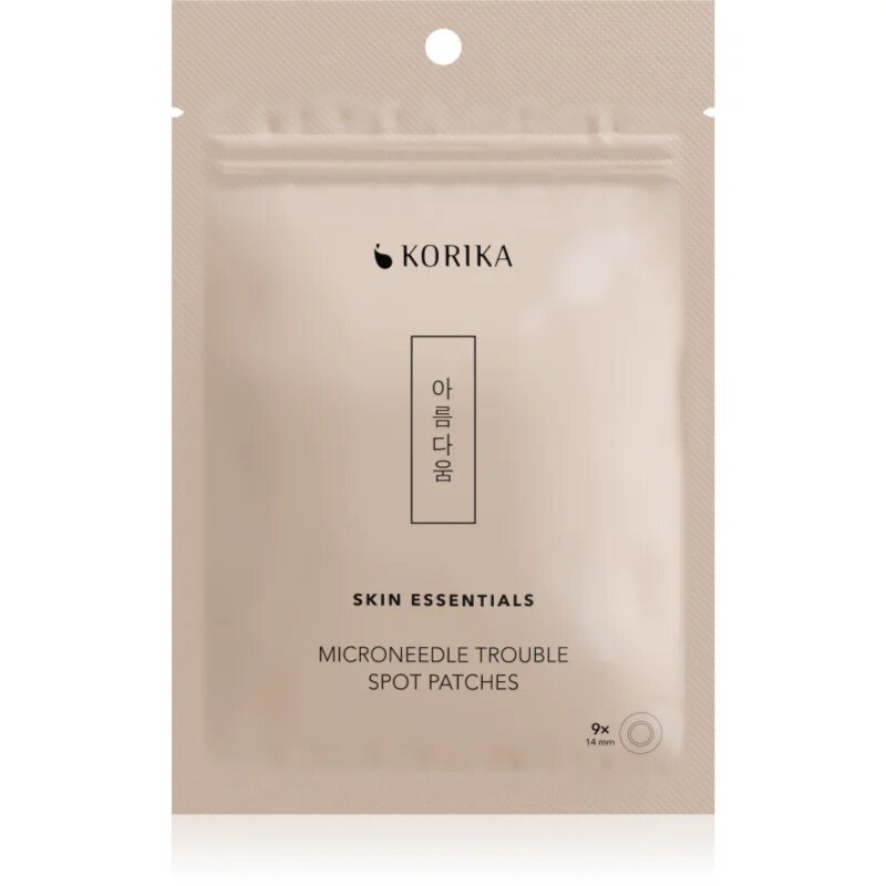 KORIKA Skin Essentials Microneedle Trouble spot patches plasturi pentru piele problematică impotriva acneei 9 buc