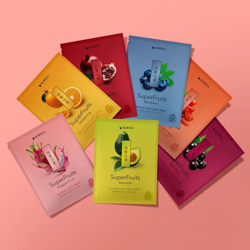 KORIKA SuperFruits Dragon Fruit - Calming Sheet Mask mască textilă calmantă 25 g