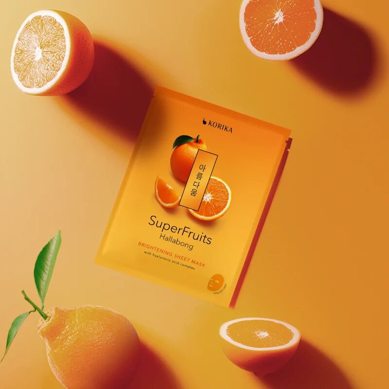 KORIKA SuperFruits Hallabong - Brightening Sheet Mask mască textilă iluminatoare 25 g