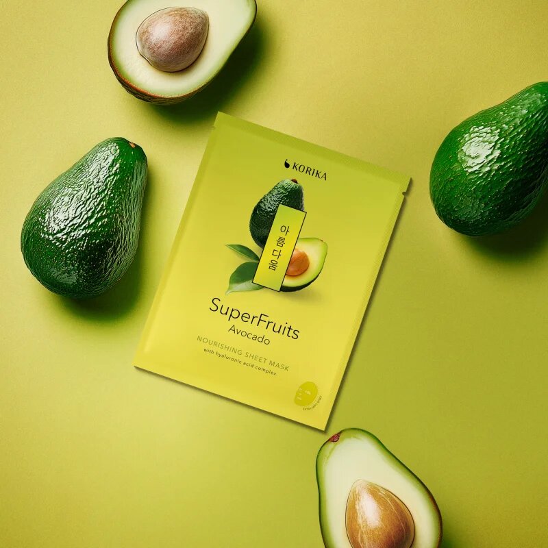 KORIKA SuperFruits set de măști de față la un preț mai avantajos cu efect de nutritiv 5x25 g