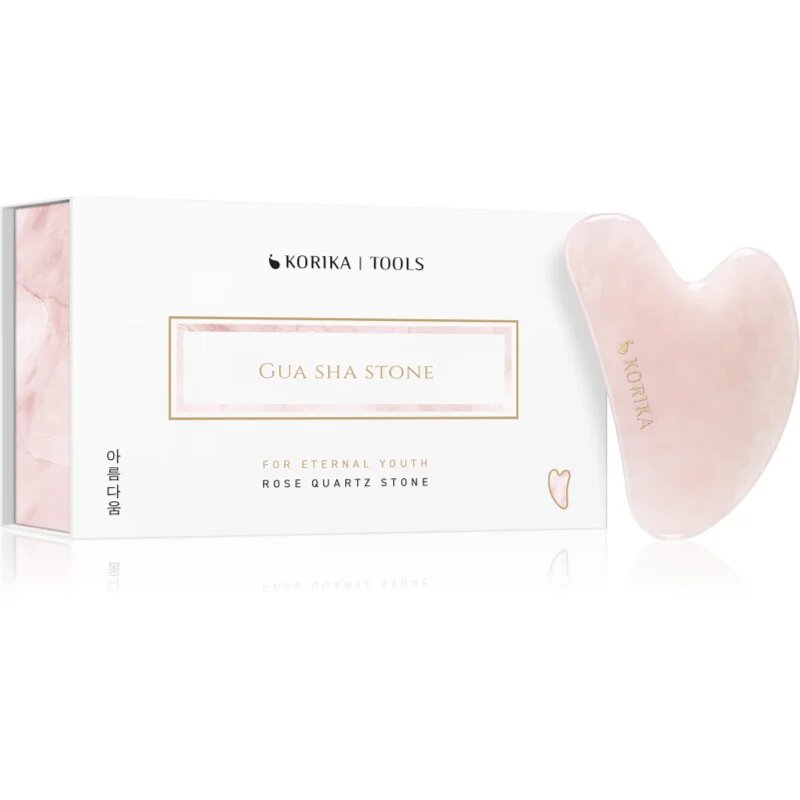 KORIKA Tools Gua Sha Green Jade Stone accesoriu de masaj faciale Gua Sha Quartz Pink 1 buc