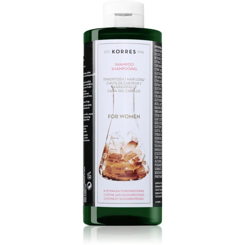 Korres Cystine & Glycoprotein Sampon impotriva caderii parului 400 ml