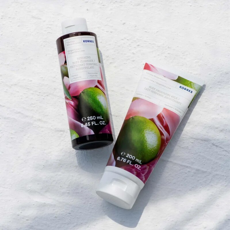 Korres Ginger Lime gel de dus hidratant 250 ml