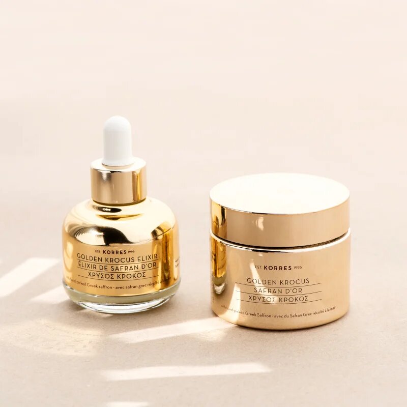 Korres Golden Krocus elixir facial de șofran anti-îmbătrânire 30 ml