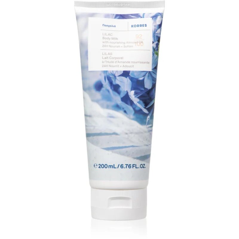 Korres Lilac lapte de corp cu arome florale 200 ml