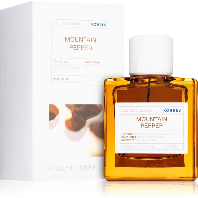 Korres Mountain Pepper Eau de Toilette pentru bărbați 50 ml