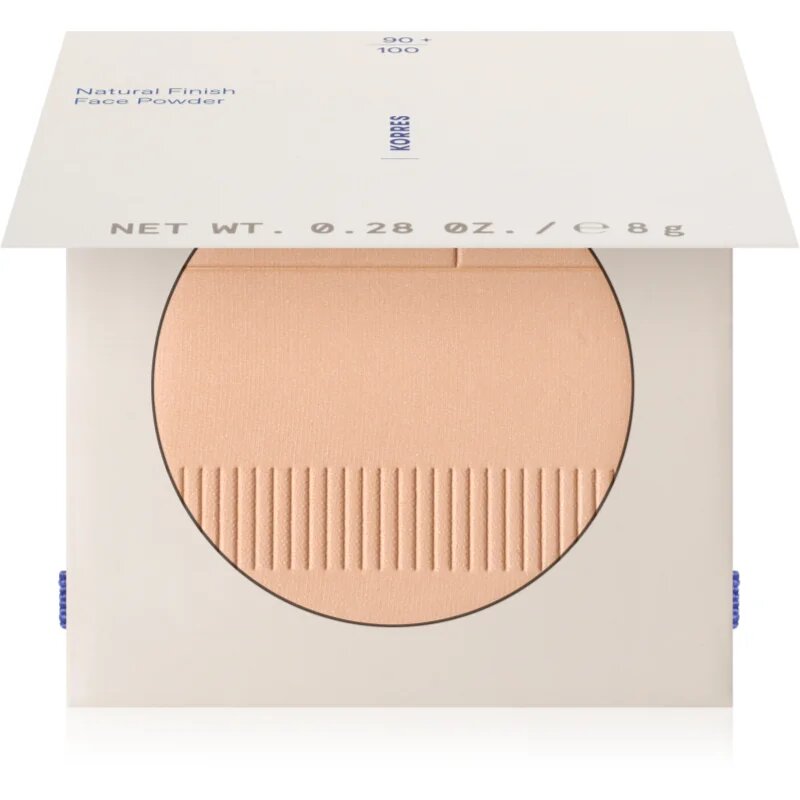 Korres Natural Finish pudră unificatoare compactă culoare 02 Medium 8 g