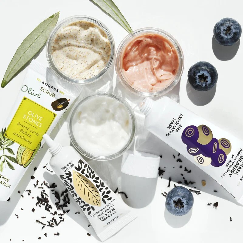 Korres Olive Stones peeling de curățare profundă 18 ml