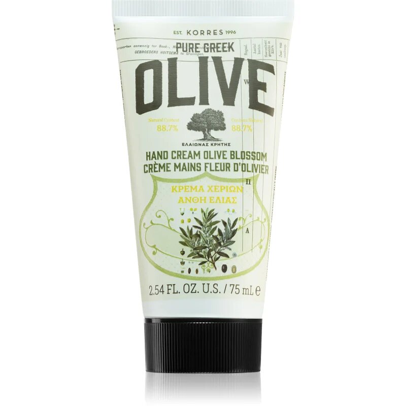 Korres Pure Greek Olive & Olive Blossom crema de maini hranitoare 75 ml
