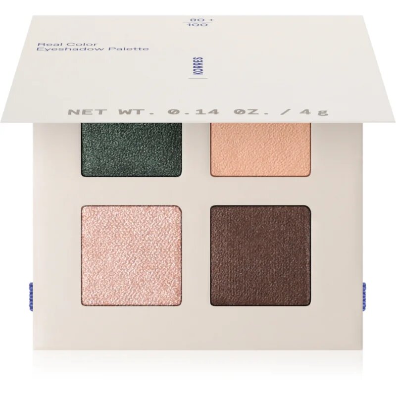 Korres Real Color Natural Palette paletă cu farduri de ochi culoare 01 Forest Nudes 4 g