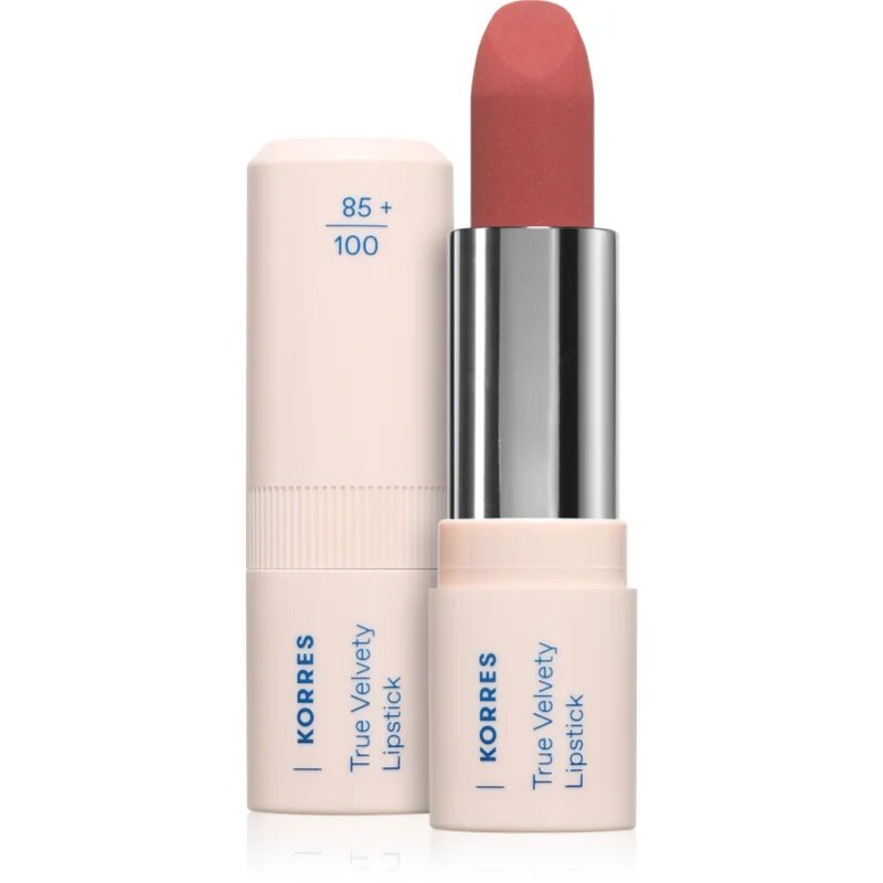 Korres True Velvety Lipstick ruj cremos cu finisaj satinat culoare Rosewood 3 g