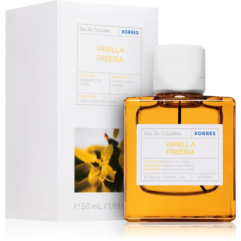 Korres Vanilla Freesia Eau de Toilette pentru femei 50 ml