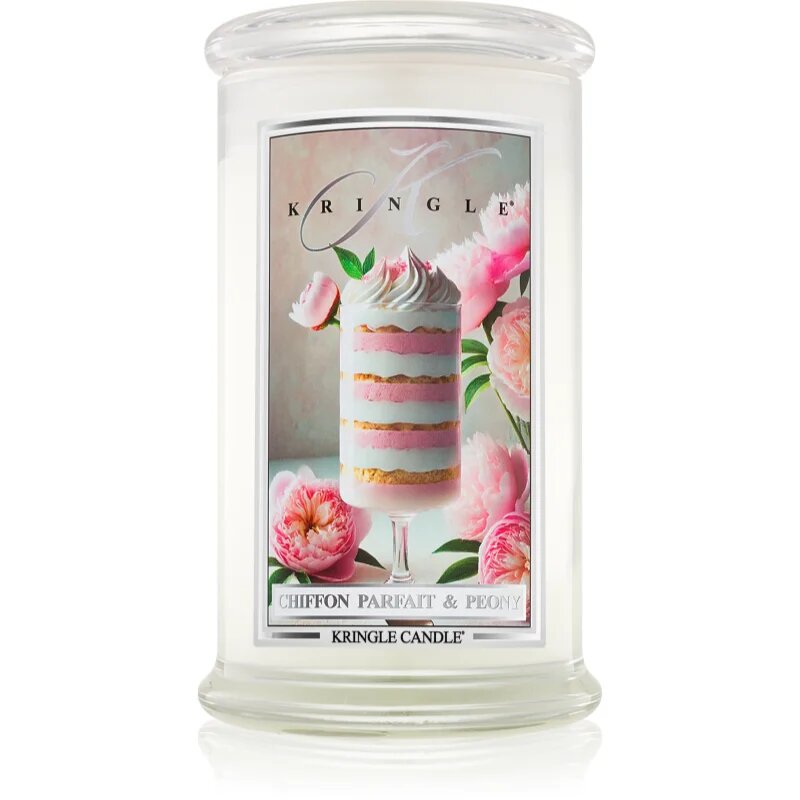 Kringle Candle Chiffon Parfait & Peony lumânare parfumată 623 g