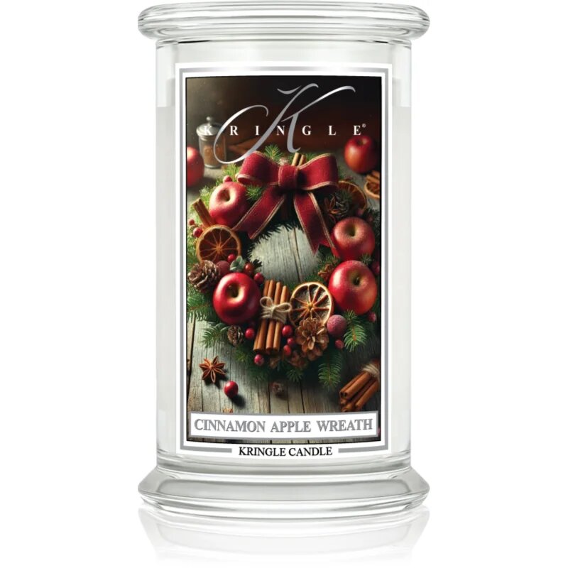Kringle Candle Cinnamon Apple Wreath lumânare parfumată 623 g