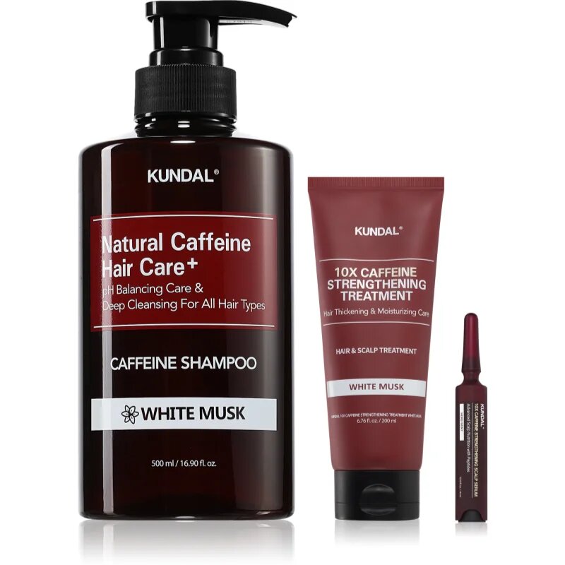 KUNDAL Caffeine Strengthening set pentru intarirea parului