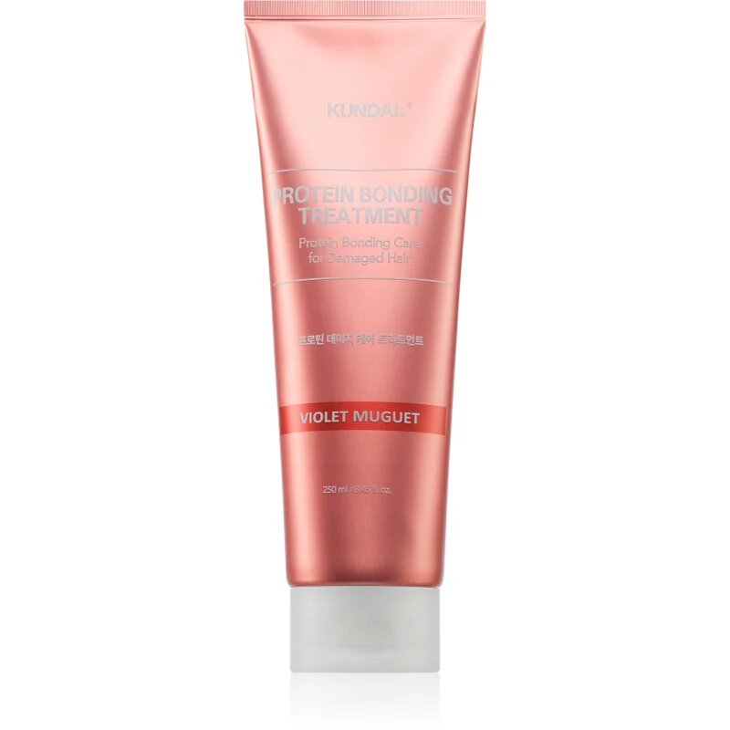 KUNDAL Protein Bonding Care Treatment ingrijire completa pentru păr uscat și deteriorat cu parfum Violet Muguet 250 ml