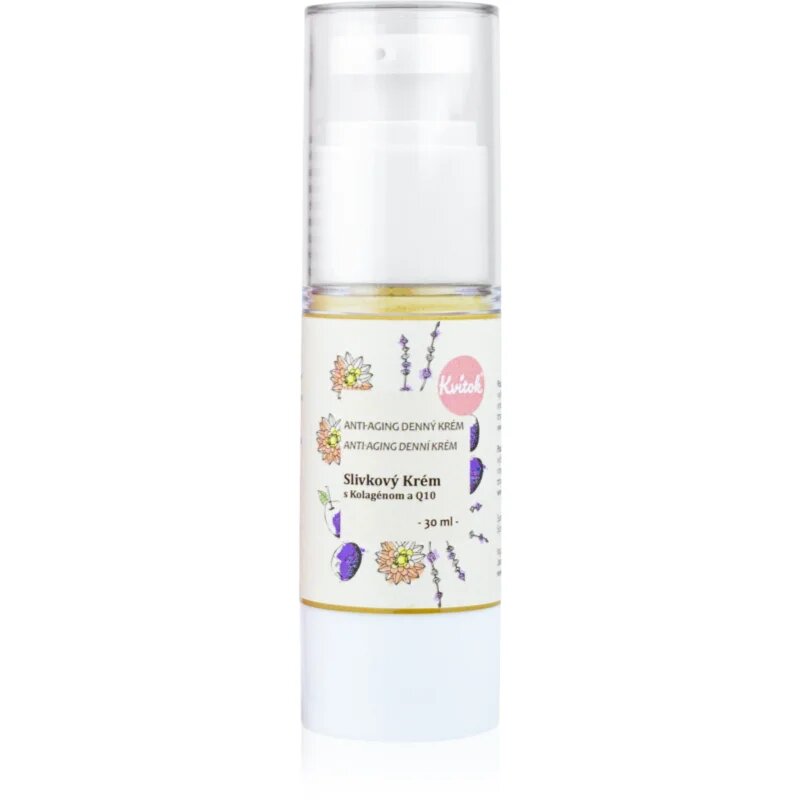 Kvitok Plum Cream with Collagen and Q10 crema de zi pentru ten matur 50+ 30 ml