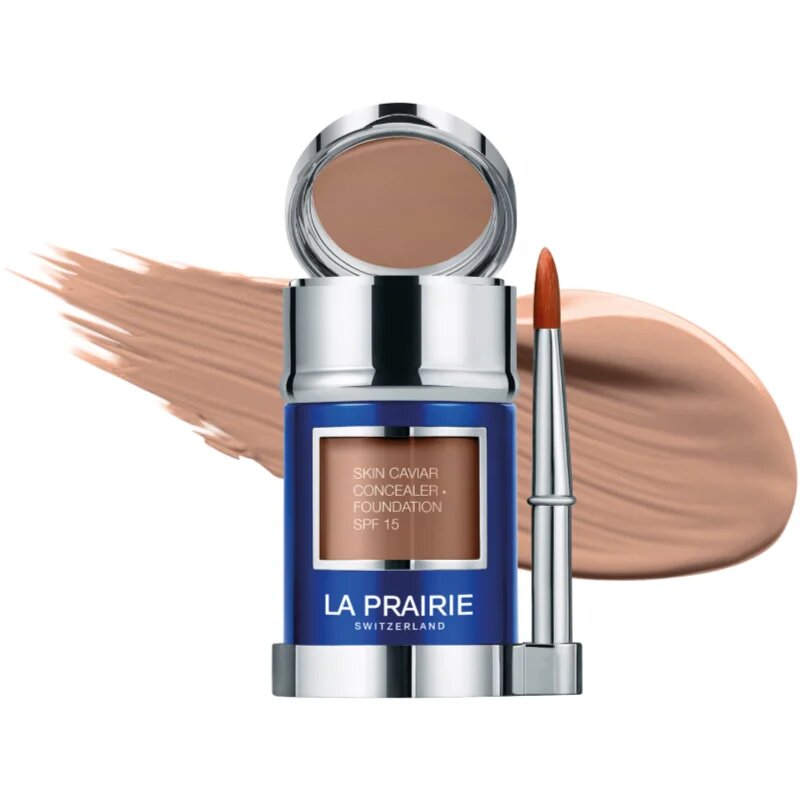 La Prairie Skin Caviar Concealer Foundation make-up si corector SPF 15 culoare N-30 Satin Nude 30 ml